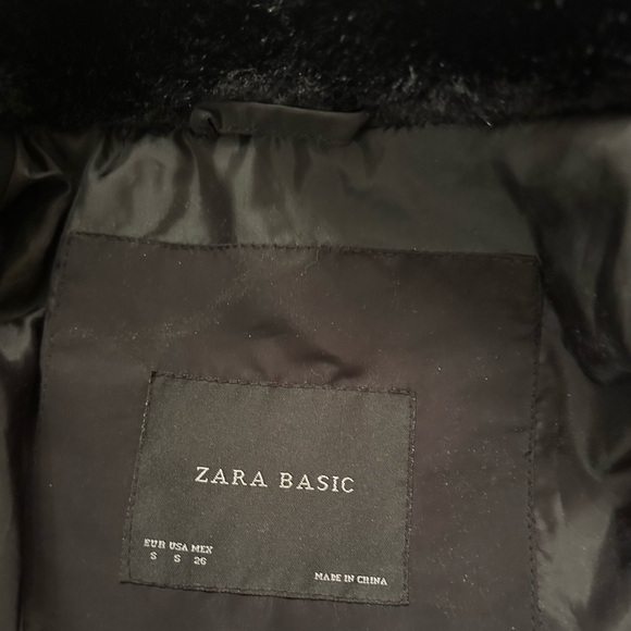 ZARA Black Puffer Jacket XS - Picture 7 of 7